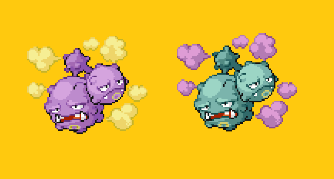 The Best and Worst Pokémon Shines (Gen 1 Edition) Left: Original Colour / Right: Shiny Form